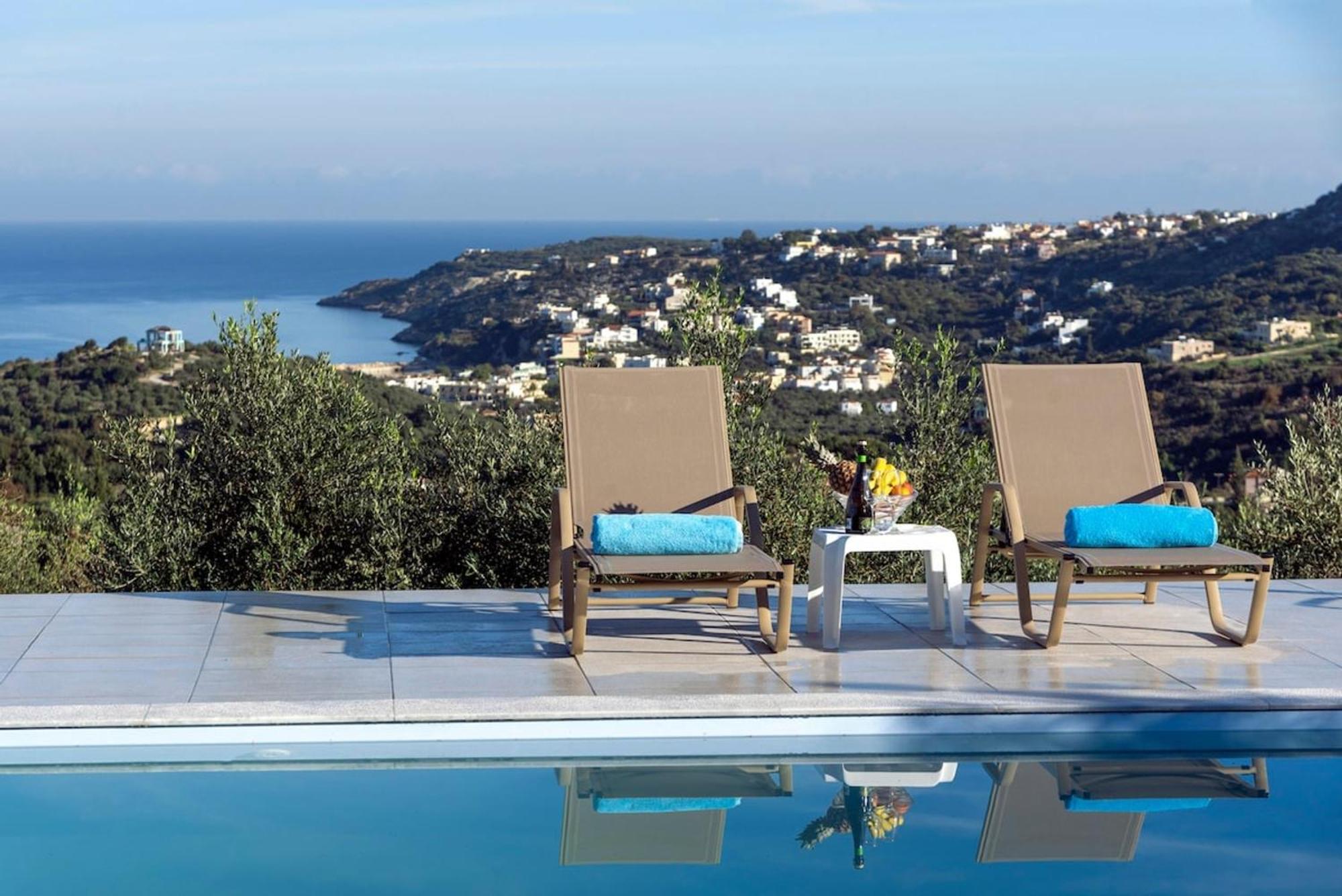 Villa Konstantinos Hilltop Vineyard Escape Almirída Luaran gambar