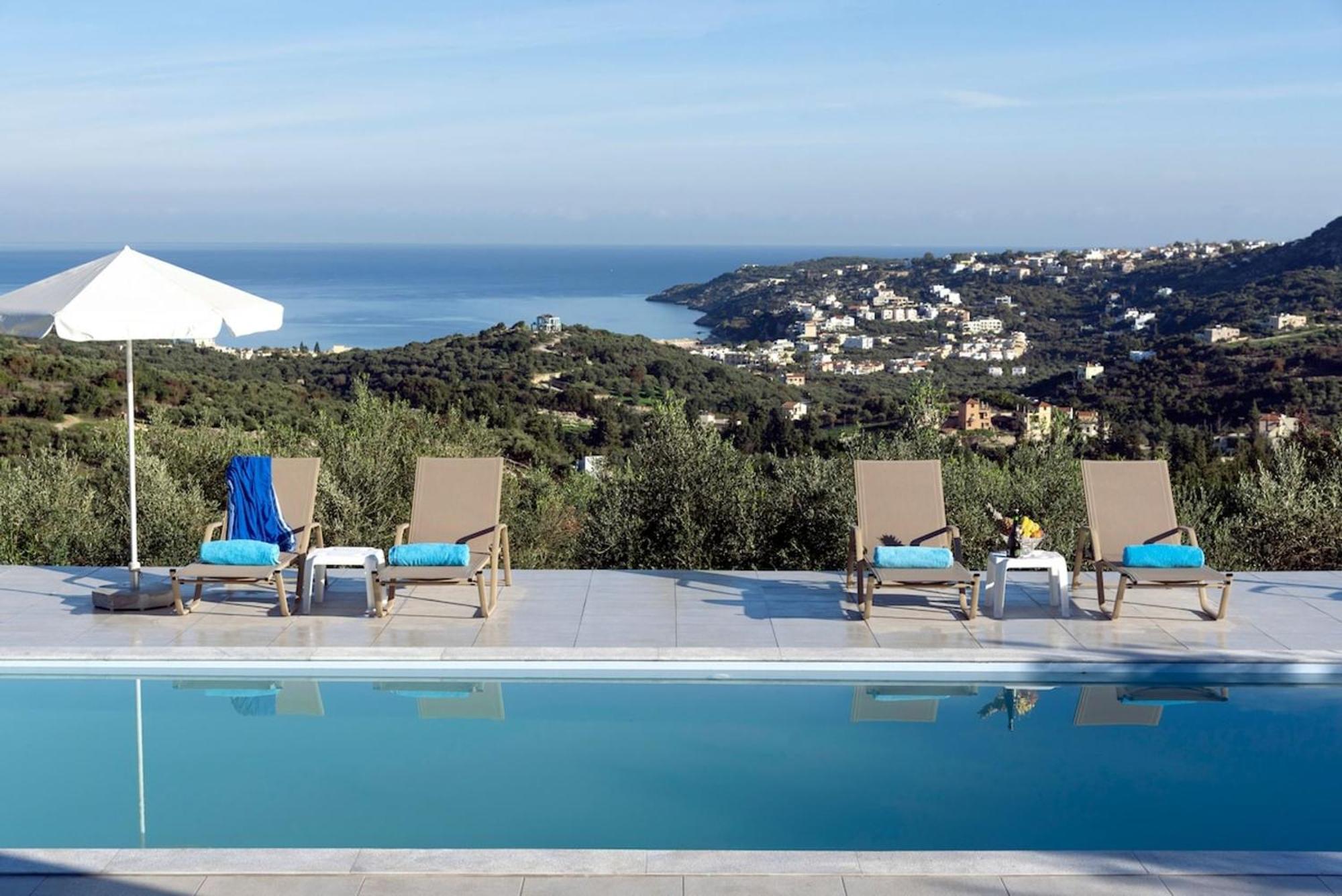 Villa Konstantinos Hilltop Vineyard Escape Almirída Luaran gambar