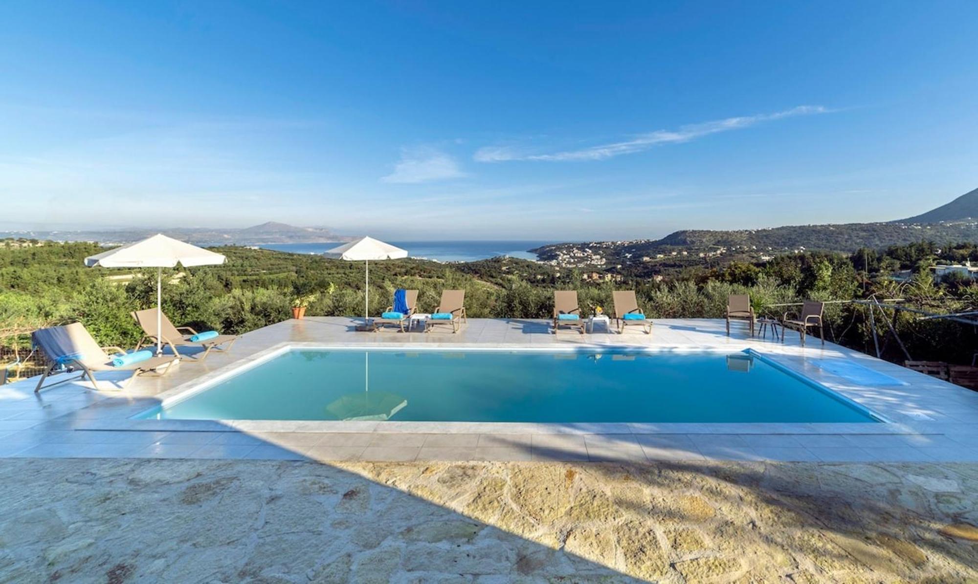 Villa Konstantinos Hilltop Vineyard Escape Almirída Luaran gambar