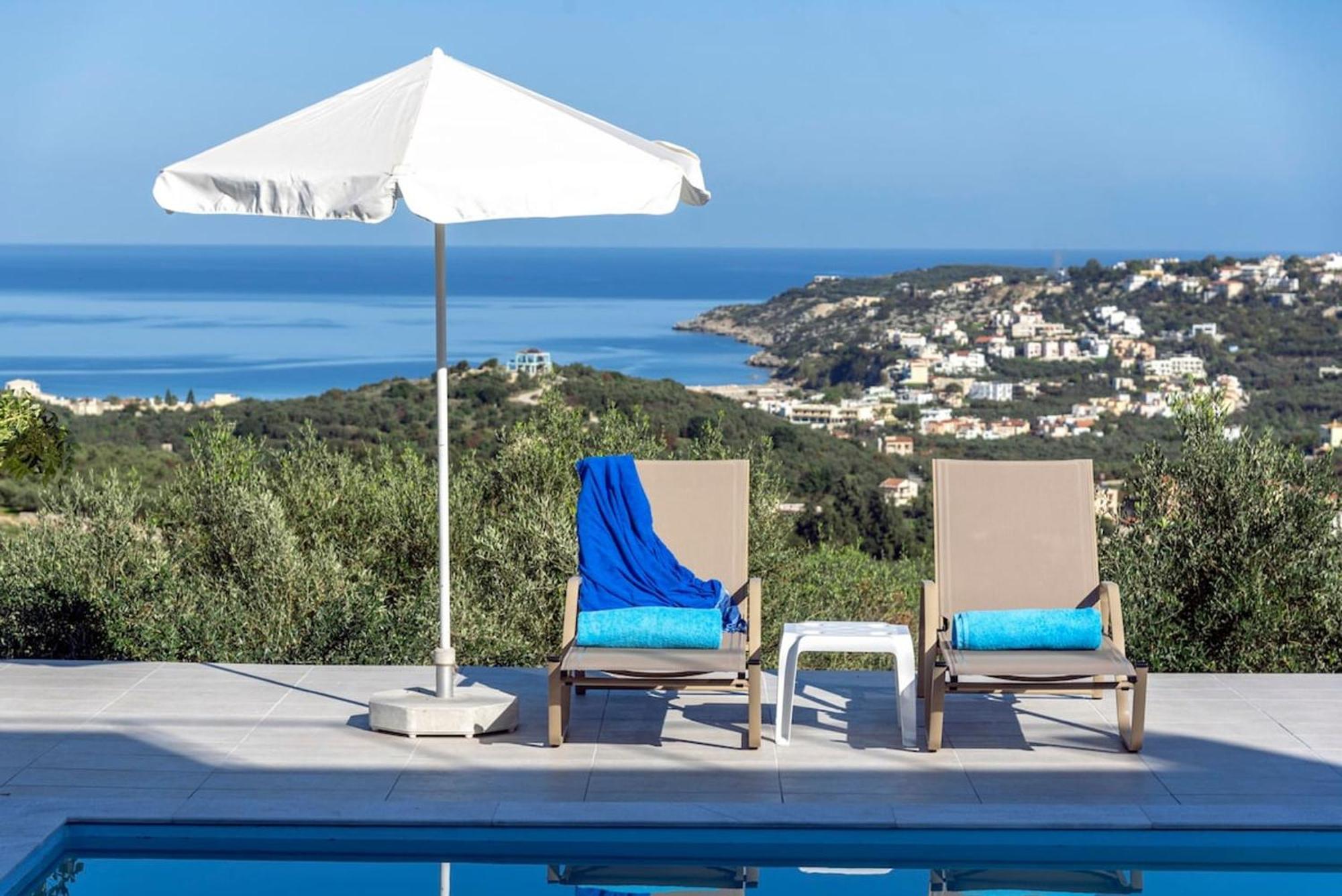Villa Konstantinos Hilltop Vineyard Escape Almirída Luaran gambar