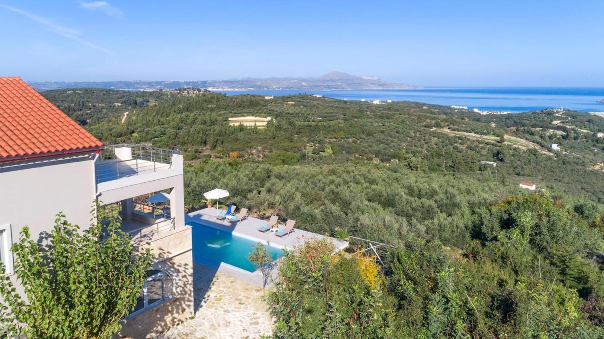 Villa Konstantinos Hilltop Vineyard Escape Almirída Luaran gambar