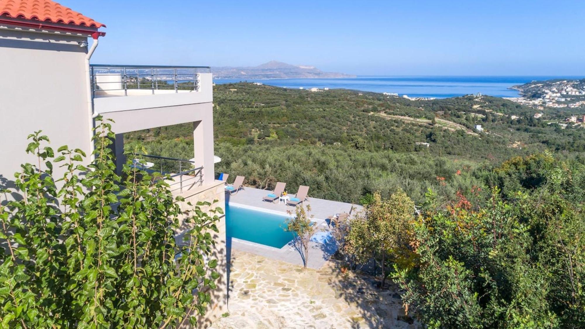Villa Konstantinos Hilltop Vineyard Escape Almirída Luaran gambar
