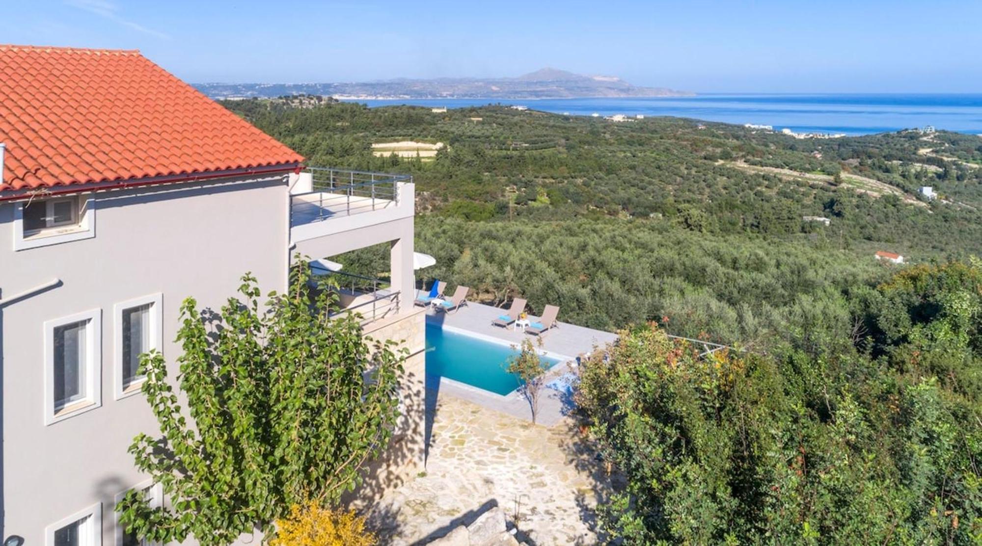 Villa Konstantinos Hilltop Vineyard Escape Almirída Luaran gambar